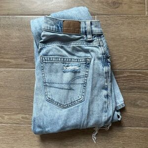 American Eagle Distressed Straight Leg Jeans